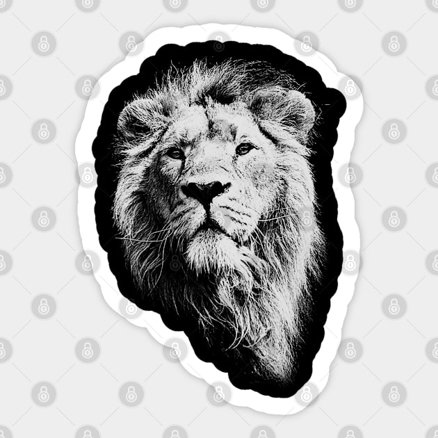 Lion Face Sticker by adik